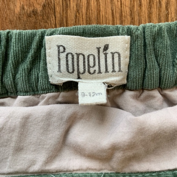 Popelin baby girl green corduroy ruffle bloomers - Picture 3 of 3